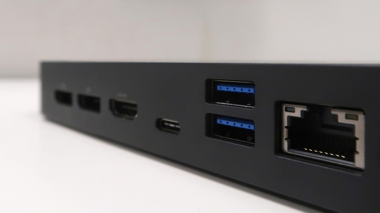 A docking station with multiple ports