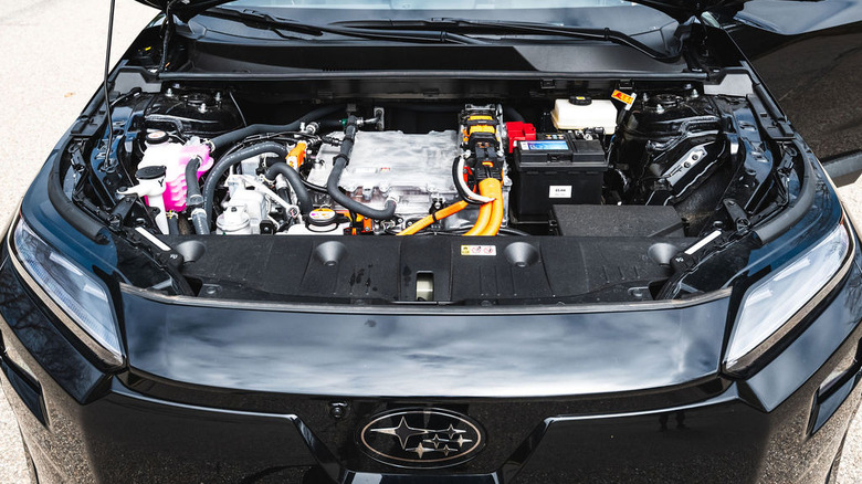 2026 Subaru Solterra under the hood