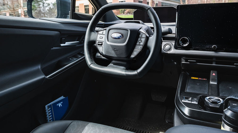 2026 Subaru Solterra driver's compartment