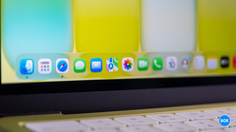 Apps open on a MacBook Neo laptop.