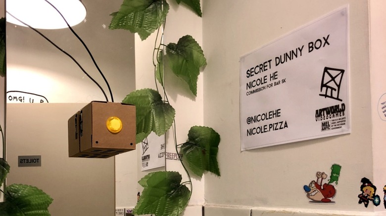 A Secret Dunny Box installed in BAR SK, Melbourne, Australia.