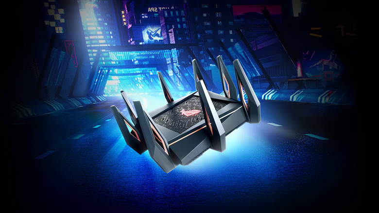 ASUS ROG Rapture GT-AX11000 tri-band 802.11az router promo image