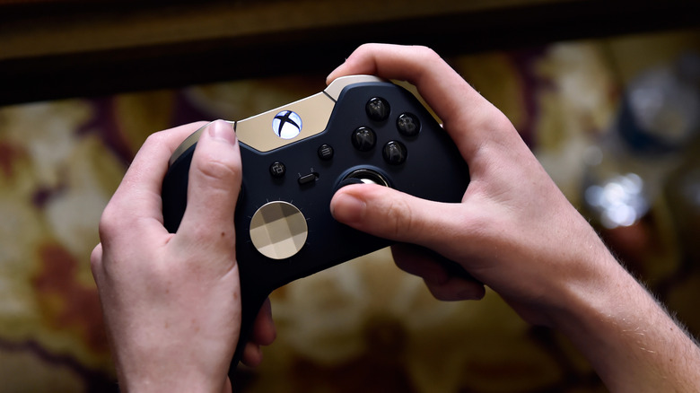 Xbox Elite controller close up