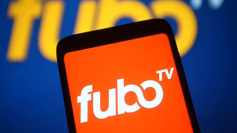 Fubo TV logo on smartphone