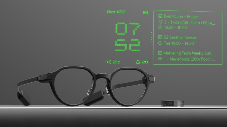 The G2 Display Smart Glasses and the R1 Smart Ring.