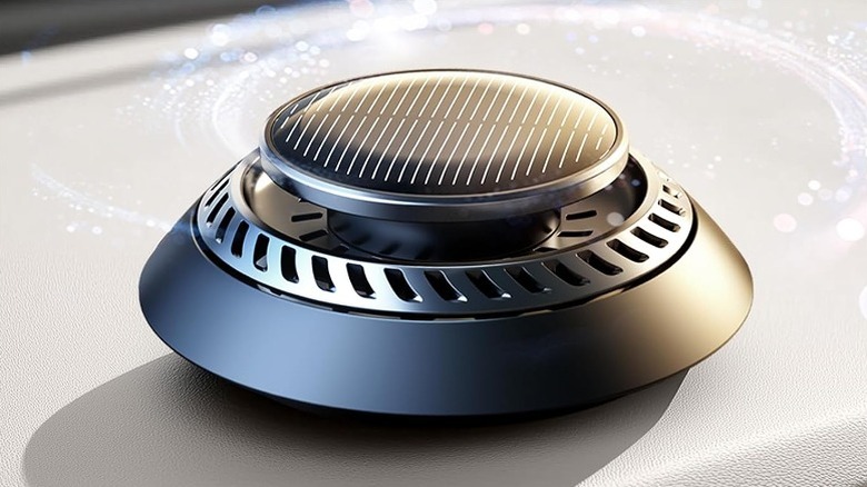 Car air freshener dissipating fragrance