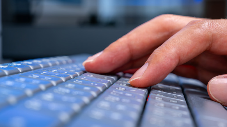 Man searching for TVs on his PC