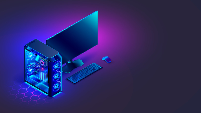 Graphic of a desktop PC