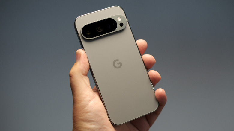 Google Pixel 9 Pro in black,