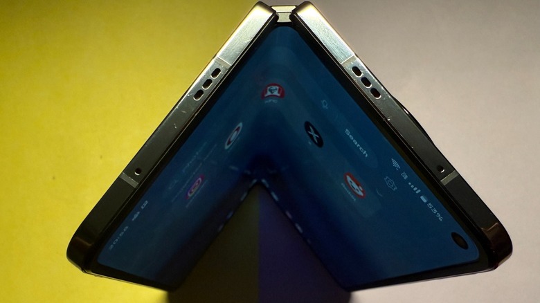 Top view of OnePlus Open