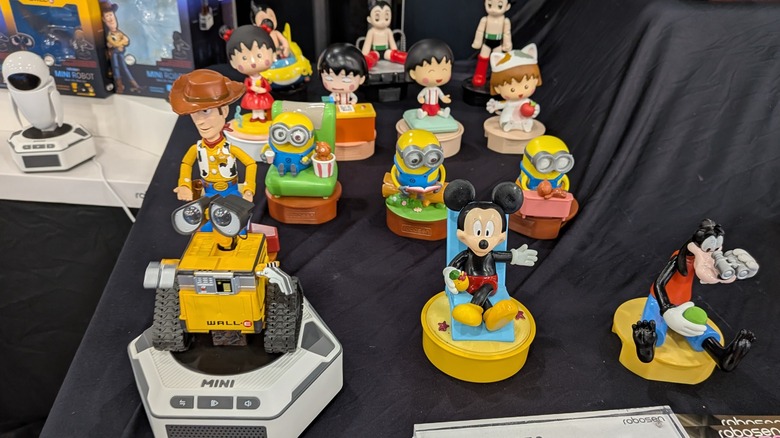 Disney, Minion, and Astro Boy Robosen Mini Robots on display at New York Toy Fair 2026