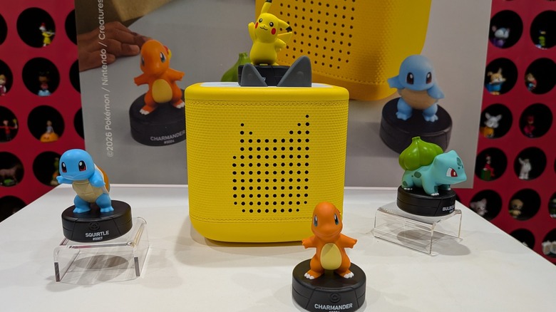 Pokemon Tonies and Toniebox on display at New York Toy Fair 2026