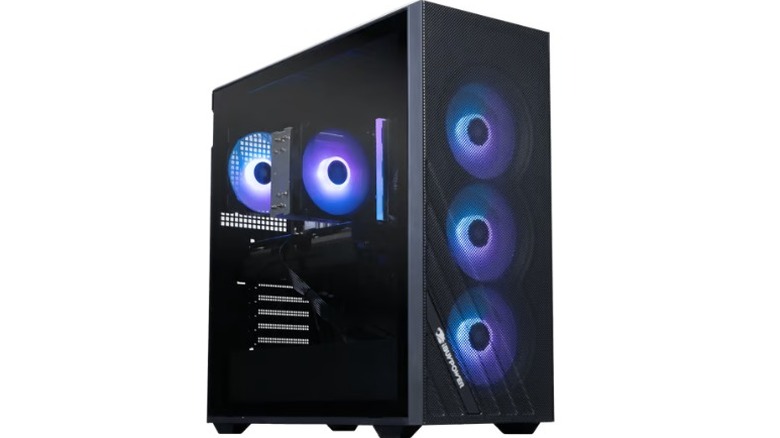 A product render of the iBuyPower RDY Scale R03 gaming PC.