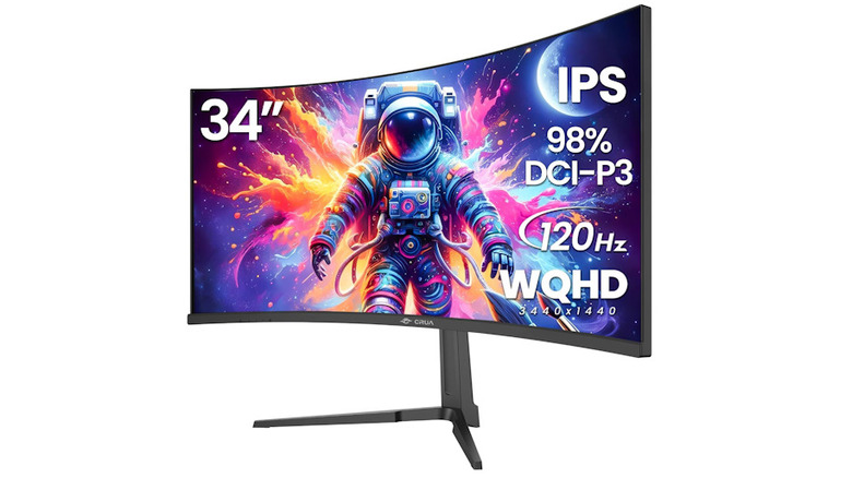 Curved Gaming Monitor from CRUA with AI screen