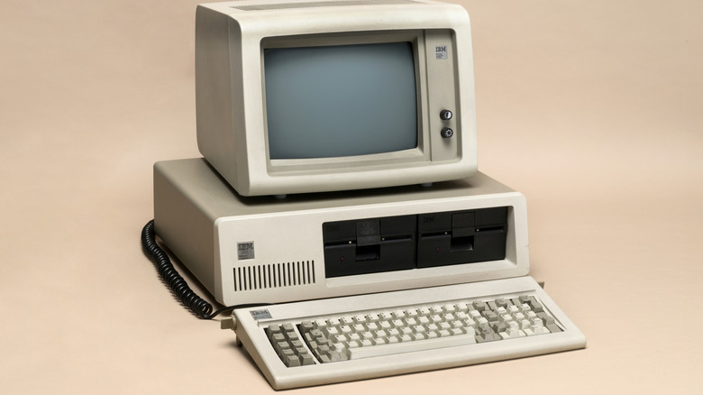 An IBM PC from 1981.