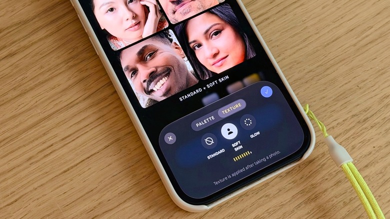 Close-up shot of Photographic Styles settings