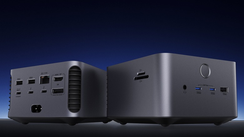 two Anker Prime TB5 Docking stations showing all sides