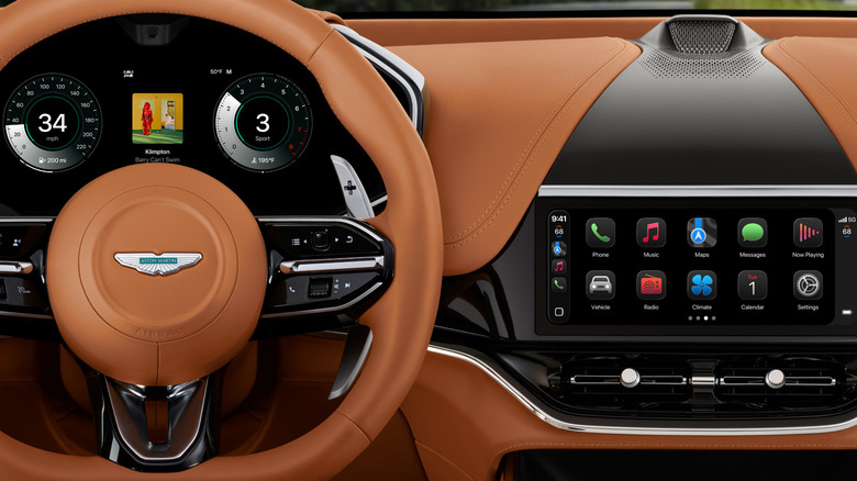 CarPlay Ultra in an Aston Martin vehicle