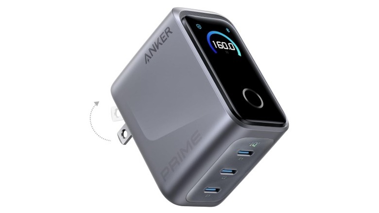 A product render of the 160-watt Anker Prime Charger