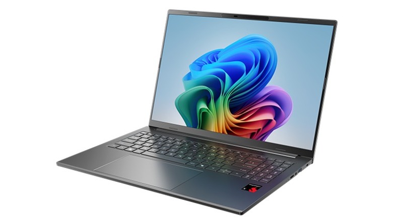 A product render of the Acer Aspire 16 AI laptop.