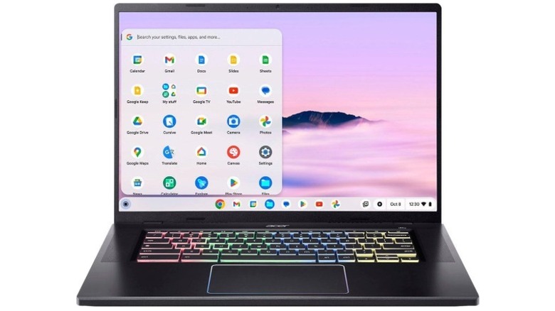 A product render of the Acer Chromebook Plus 516 GE laptop.
