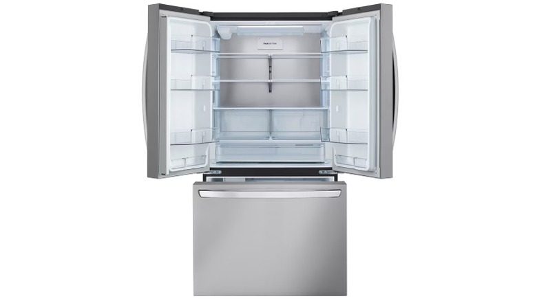 The LG LRFLC2706S smart refrigerator.