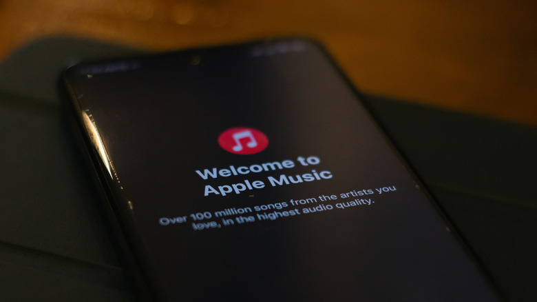 The welcome screen for new Apple Music subscribers.
