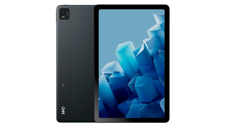 The Nokia/HMD T21 tablet against a white background.