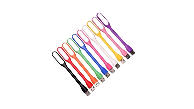 A variet of EBYPHAN miniature USB lamps in different colors