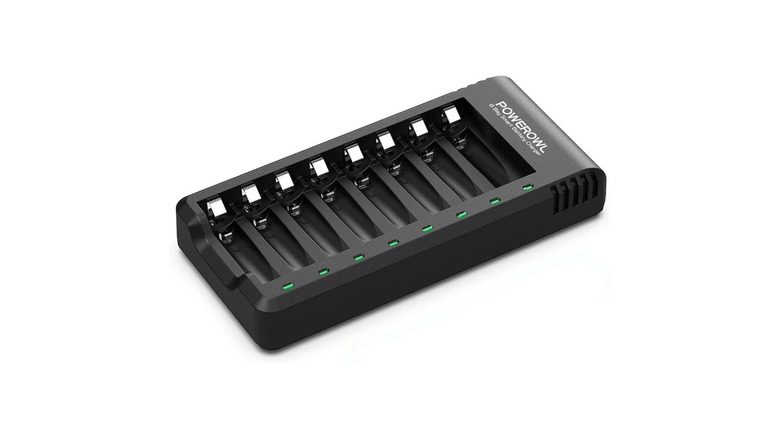 a POWEROWL AA battery charger