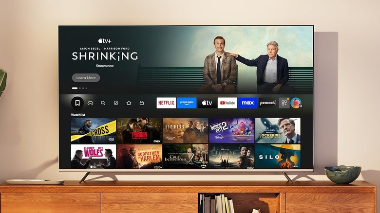 The Hisense A4 Series Fire TV in a living room.