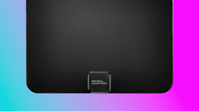 A Best Buy Essentials Indoor TV Antenna stock image