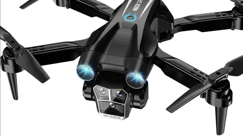 The BeiyoQSZ UAV drone against a white background