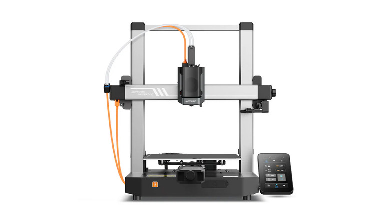 The Anycubic Kobra 3 V2 on a white background