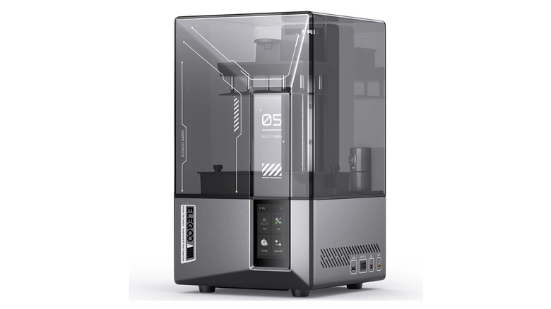 The Elegoo Mars 5 Ultra on a white background