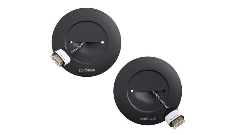 A pair of Echogear In-Wall Cable Management Kit on a white background.