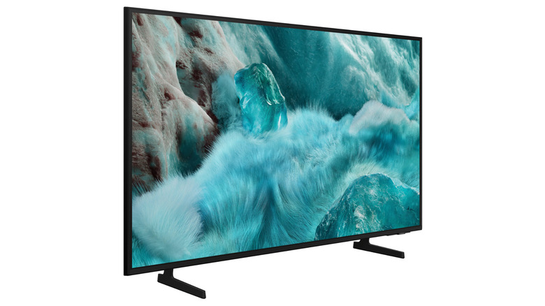 A Samsung 4K QLED smart TV on a white background.