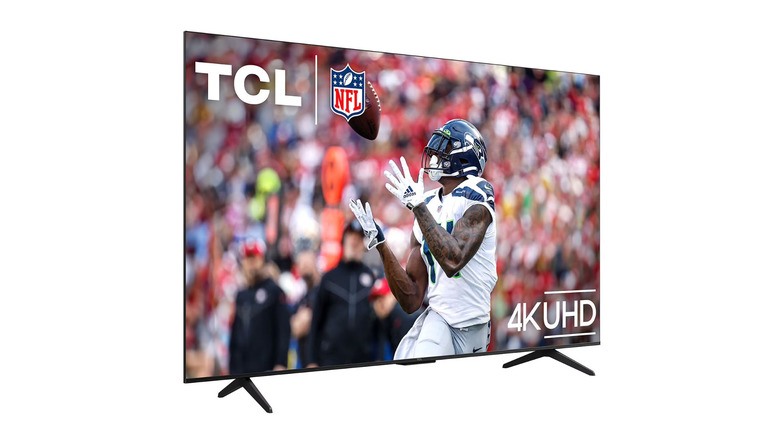 A 4K TCL S-Series television on a white background.