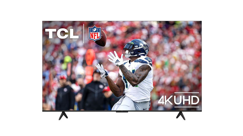 A 4K TCL S5 television on a white background.