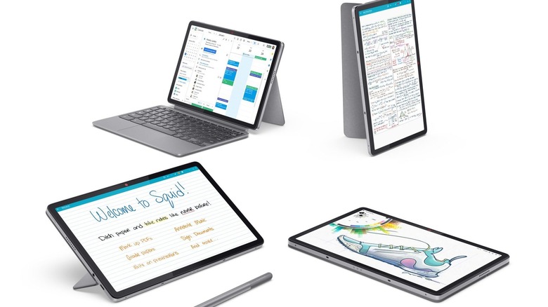 Lenovo Duet Gen 9 in different positions