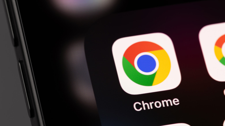 Google Chrome app on mobile