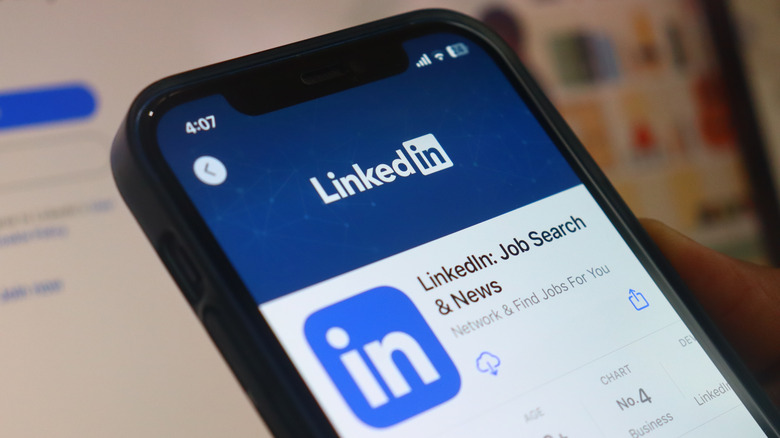 Linkedin app on Apple app store