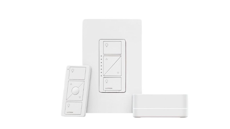 Lutron Caseta Smart Lamp Dimmer Kit in white