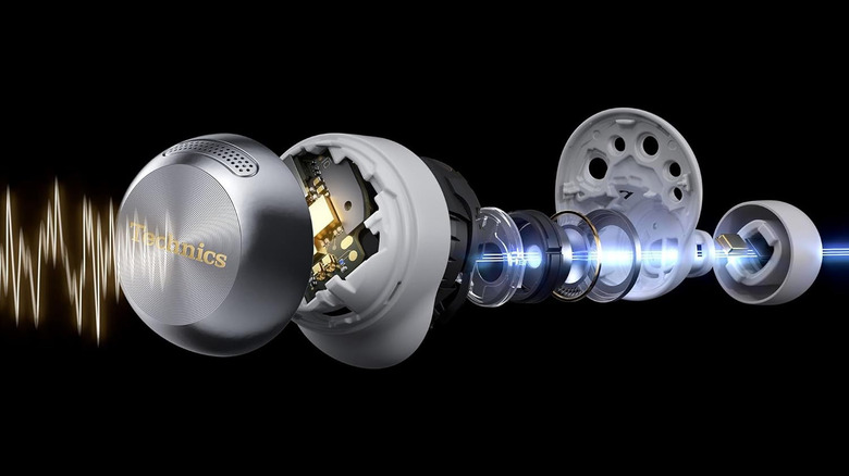 The separated layers of the Technics EAH-AZ100 structure.