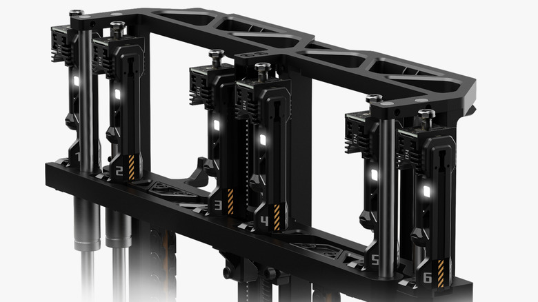 A rendering of Bambu Lab's Vortek hotend change system