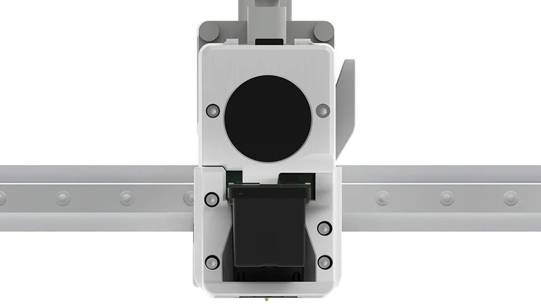 The BIQU Panda Treat attachment installed on a Bambu tool head