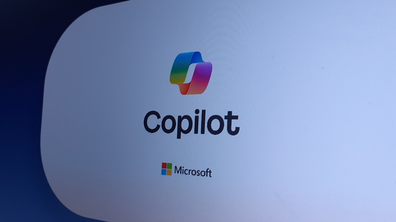 Copilot logo as seen on a computer screen.