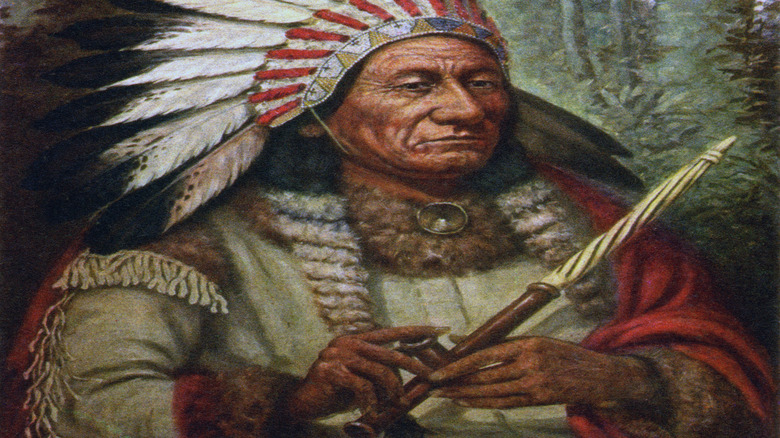 An illustration of Chief Sitting Bull.
