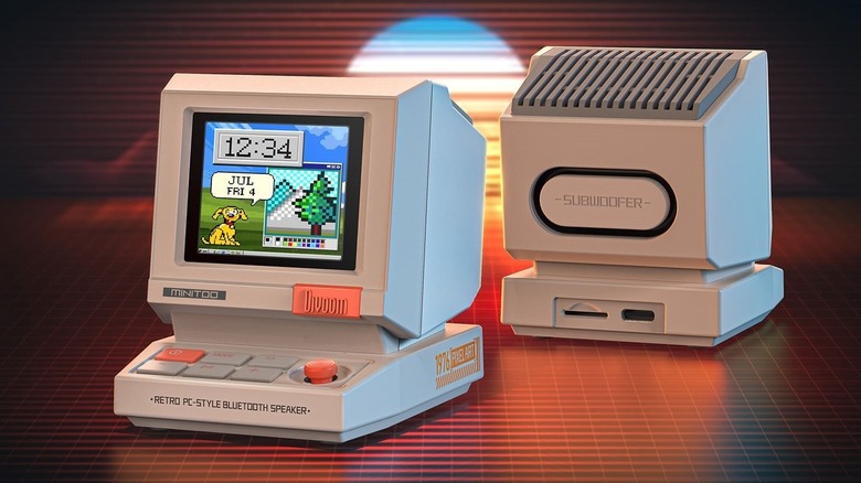 Divoom MiniToo '80s style PC for office decor with retro-inspired features
