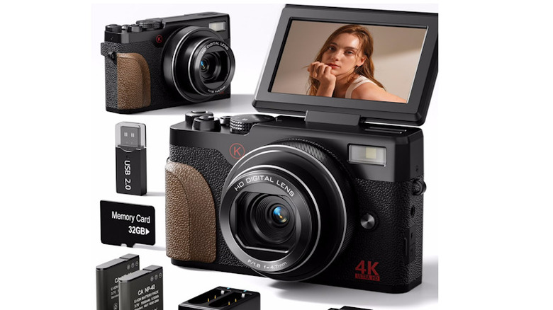 NBD Camera with Flip Monitor for video streaming